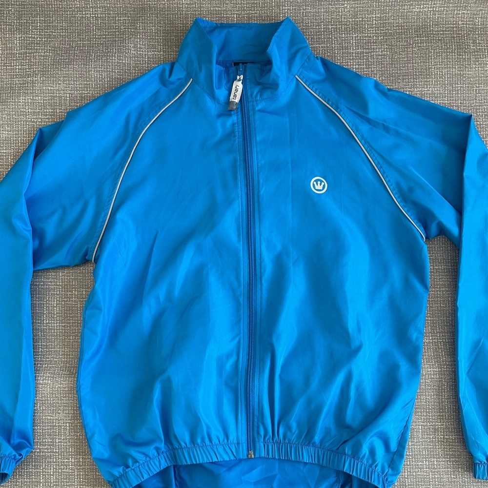 Canari Men’s Cycling Windbreaker Jacket Sz Medium Lightweight Packable Full Zip